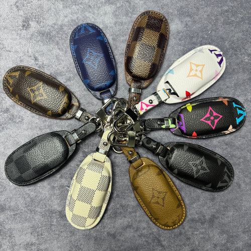 Premium LV Canvas Key Case for Tesla – Handmade from Authentic Upcycled Louis Vuitton
