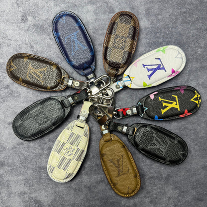 Premium LV Canvas Key Case for Tesla – Handmade from Authentic Upcycled Louis Vuitton
