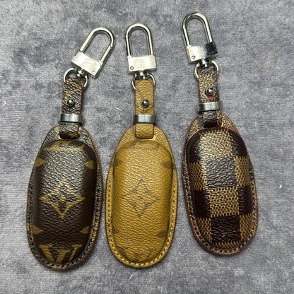 Premium LV Canvas Key Case for Tesla – Handmade from Authentic Upcycled Louis Vuitton