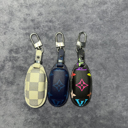 Premium LV Canvas Key Case for Tesla – Handmade from Authentic Upcycled Louis Vuitton
