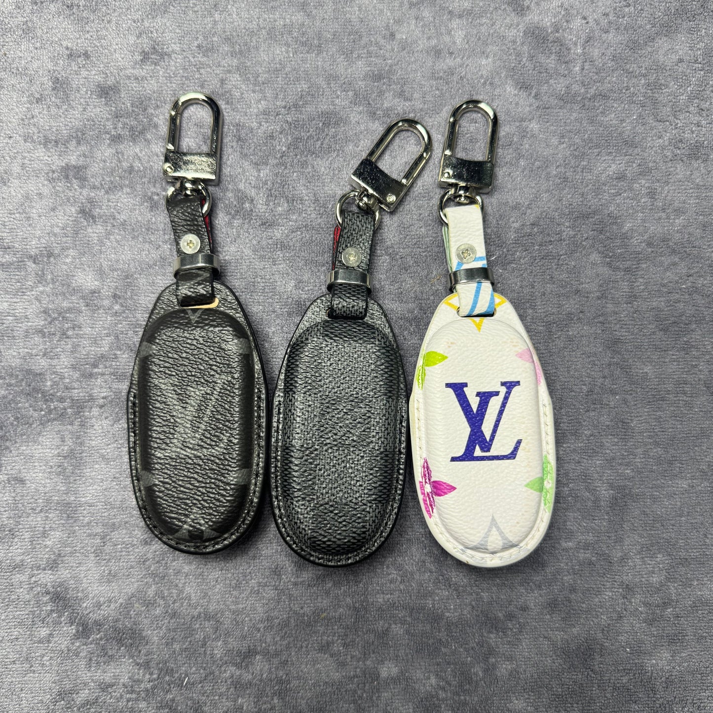 Premium LV Canvas Key Case for Tesla – Handmade from Authentic Upcycled Louis Vuitton