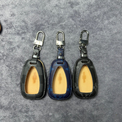 Premium LV Canvas Key Case for Chevrolet – Handmade from Authentic Upcycled Louis Vuitton