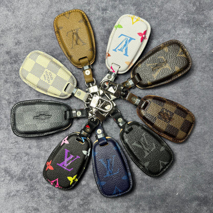 Premium LV Canvas Key Case for Chevrolet – Handmade from Authentic Upcycled Louis Vuitton