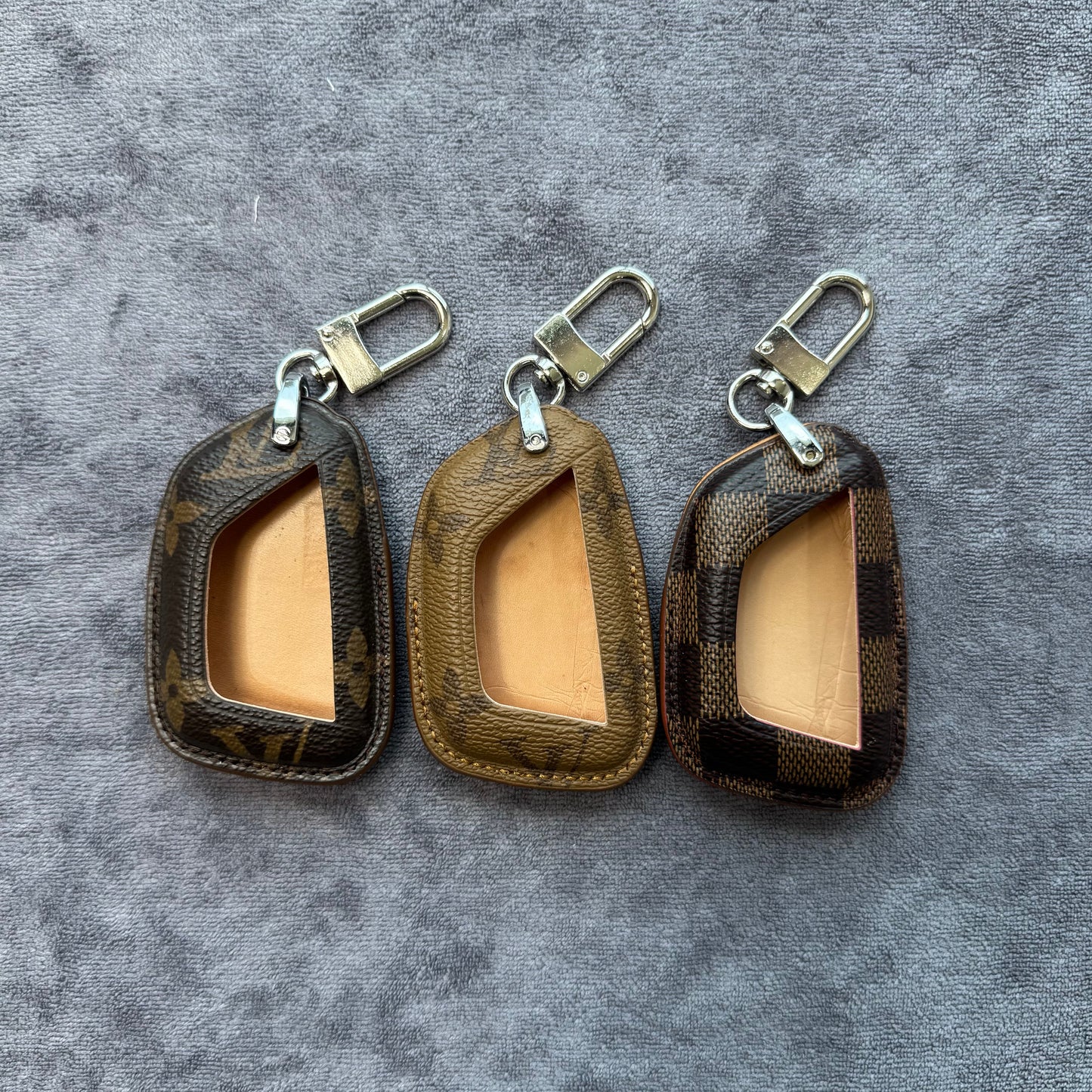 Premium LV Canvas Key Case for Cadillac – Handmade from Authentic Upcycled Louis Vuitton