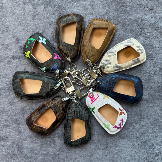 Premium LV Canvas Key Case for Volkswagen – Handmade from Authentic Upcycled Louis Vuitton