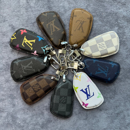 Premium LV Canvas Key Case for Volkswagen – Handmade from Authentic Upcycled Louis Vuitton