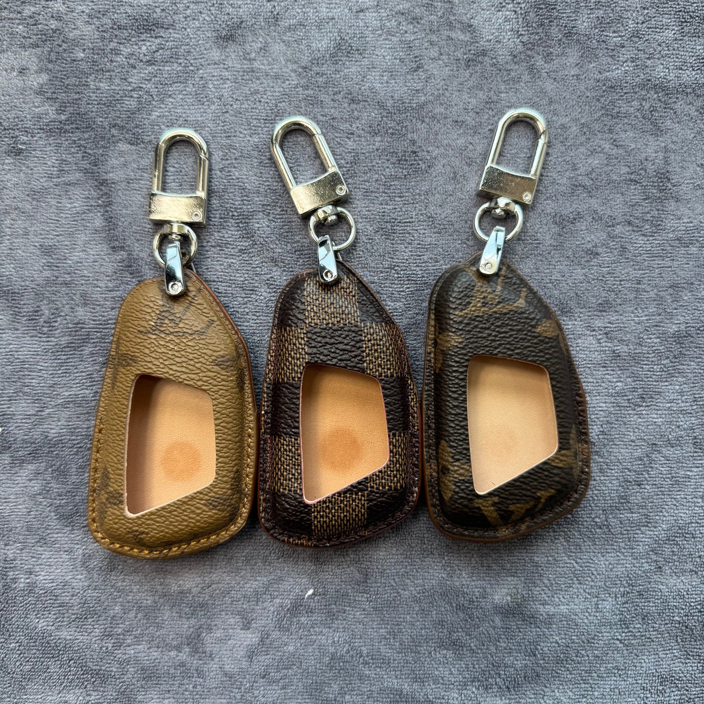 Premium LV Canvas Key Case for Volkswagen – Handmade from Authentic Upcycled Louis Vuitton