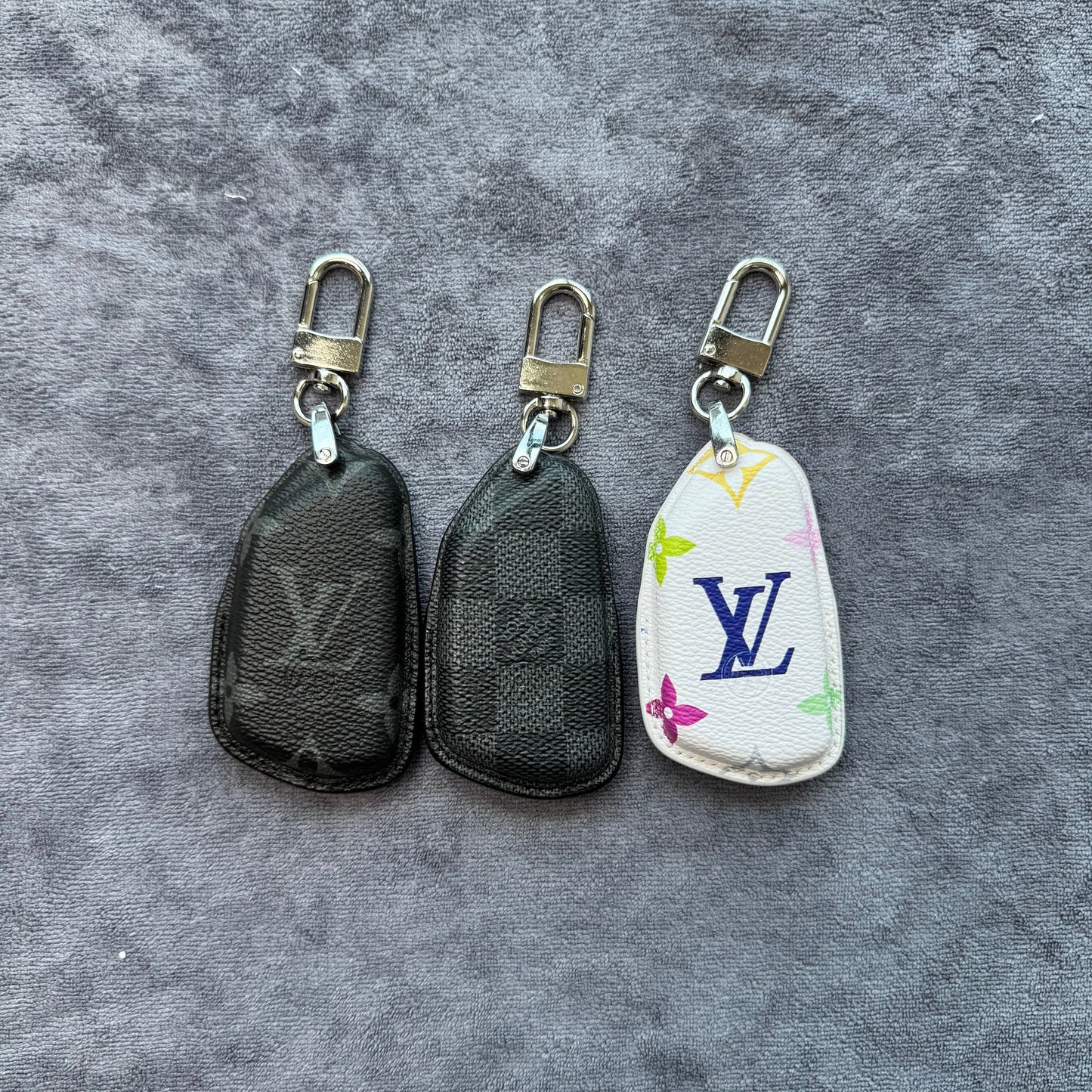 Premium LV Canvas Key Case for Volkswagen – Handmade from Authentic Upcycled Louis Vuitton