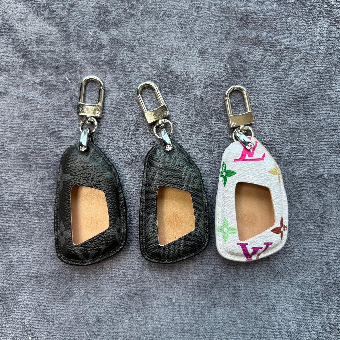Premium LV Canvas Key Case for Volkswagen – Handmade from Authentic Upcycled Louis Vuitton