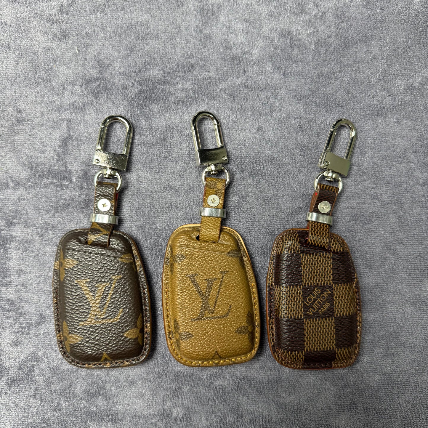Premium LV Canvas Key Case for Volkswagen 2 – Handmade from Authentic Upcycled Louis Vuitton