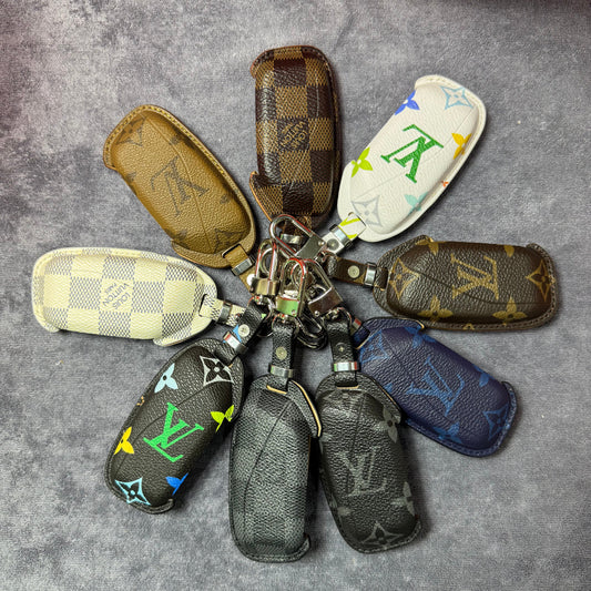 Premium LV Canvas Key Case for BMW 2 – Handmade from Authentic Upcycled Louis Vuitton