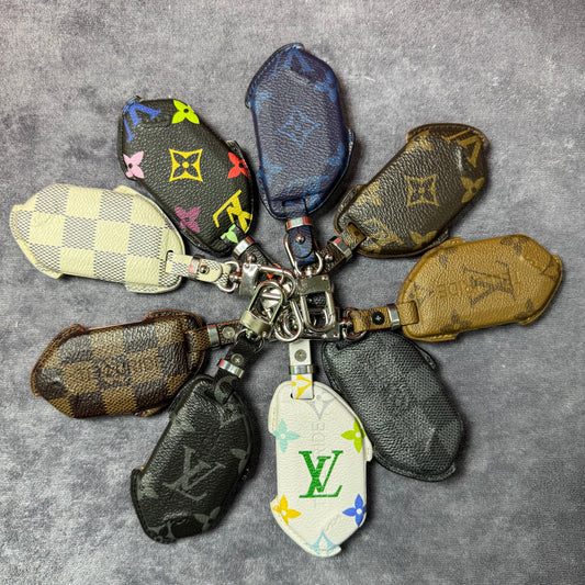 Premium LV Canvas Key Case for KIA – Handmade from Authentic Upcycled Louis Vuitton