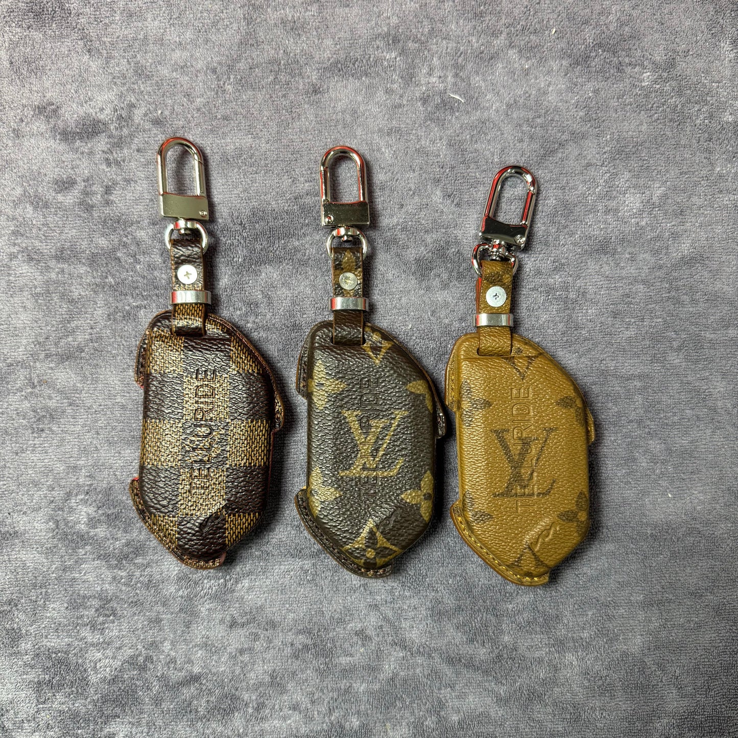 Premium LV Canvas Key Case for KIA – Handmade from Authentic Upcycled Louis Vuitton