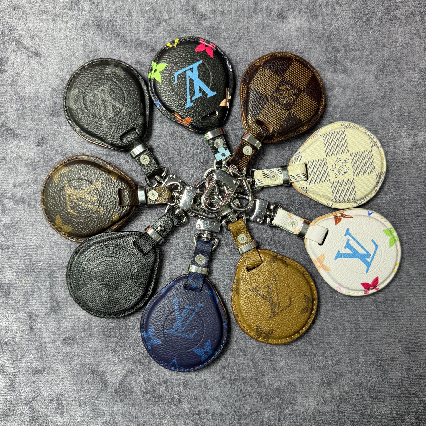 Premium LV Canvas Key Case for Harley D – Handmade from Authentic Upcycled Louis Vuitton