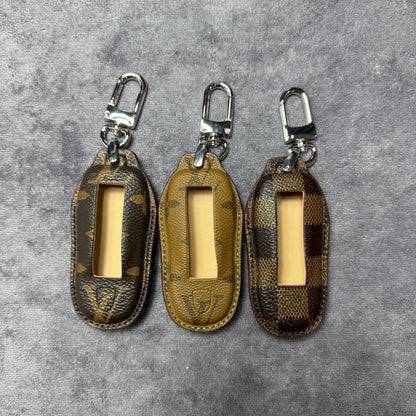 Premium LV Canvas Key Case for Porsche – Handmade from Authentic Upcycled Louis Vuitton
