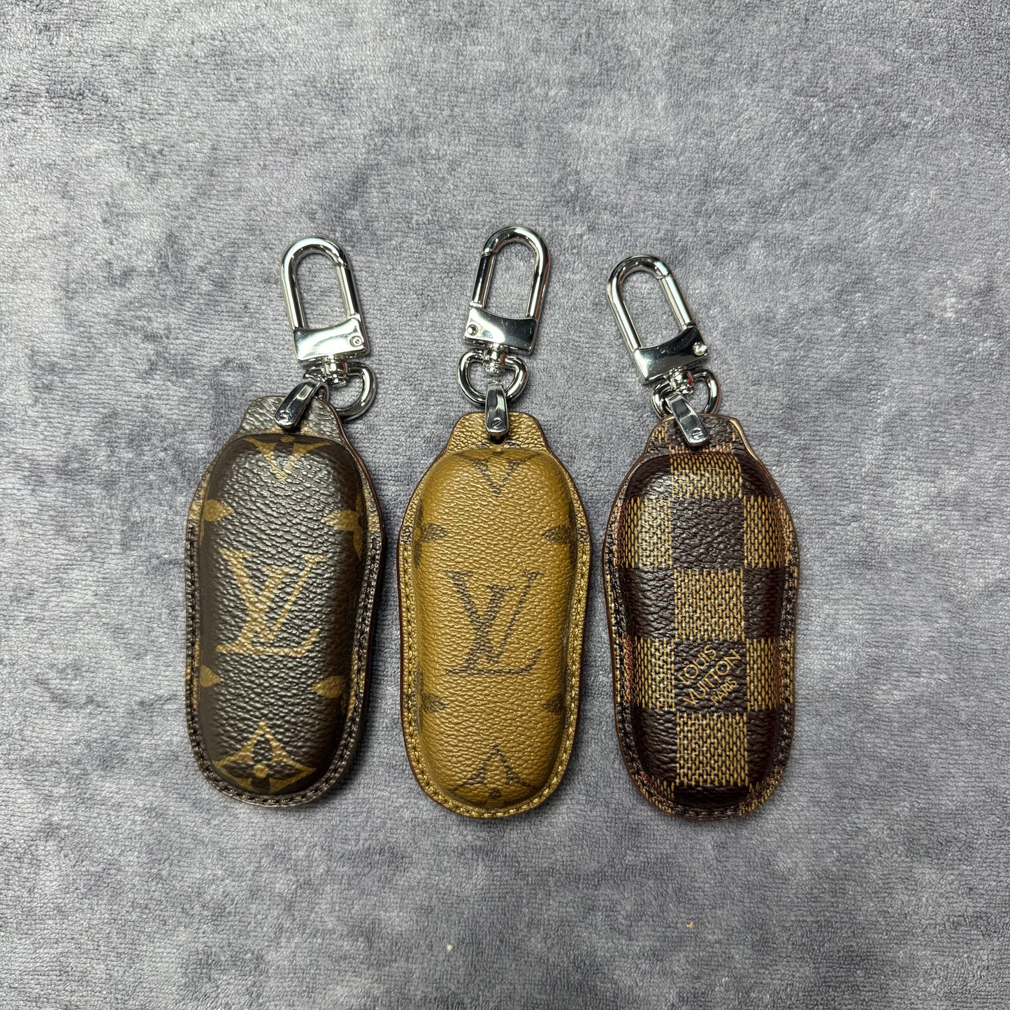 Premium LV Canvas Key Case for Porsche – Handmade from Authentic Upcycled Louis Vuitton