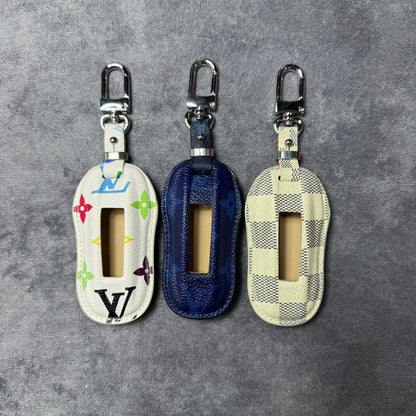 Premium LV Canvas Key Case for Porsche 2 – Handmade from Authentic Upcycled Louis Vuitton