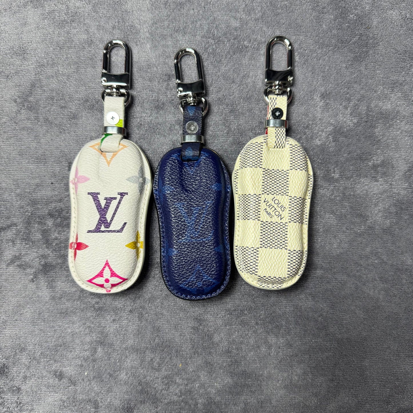 Premium LV Canvas Key Case for Porsche 2 – Handmade from Authentic Upcycled Louis Vuitton