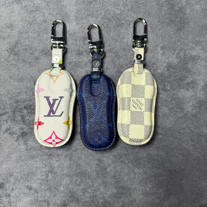 Premium LV Canvas Key Case for Porsche 2 – Handmade from Authentic Upcycled Louis Vuitton