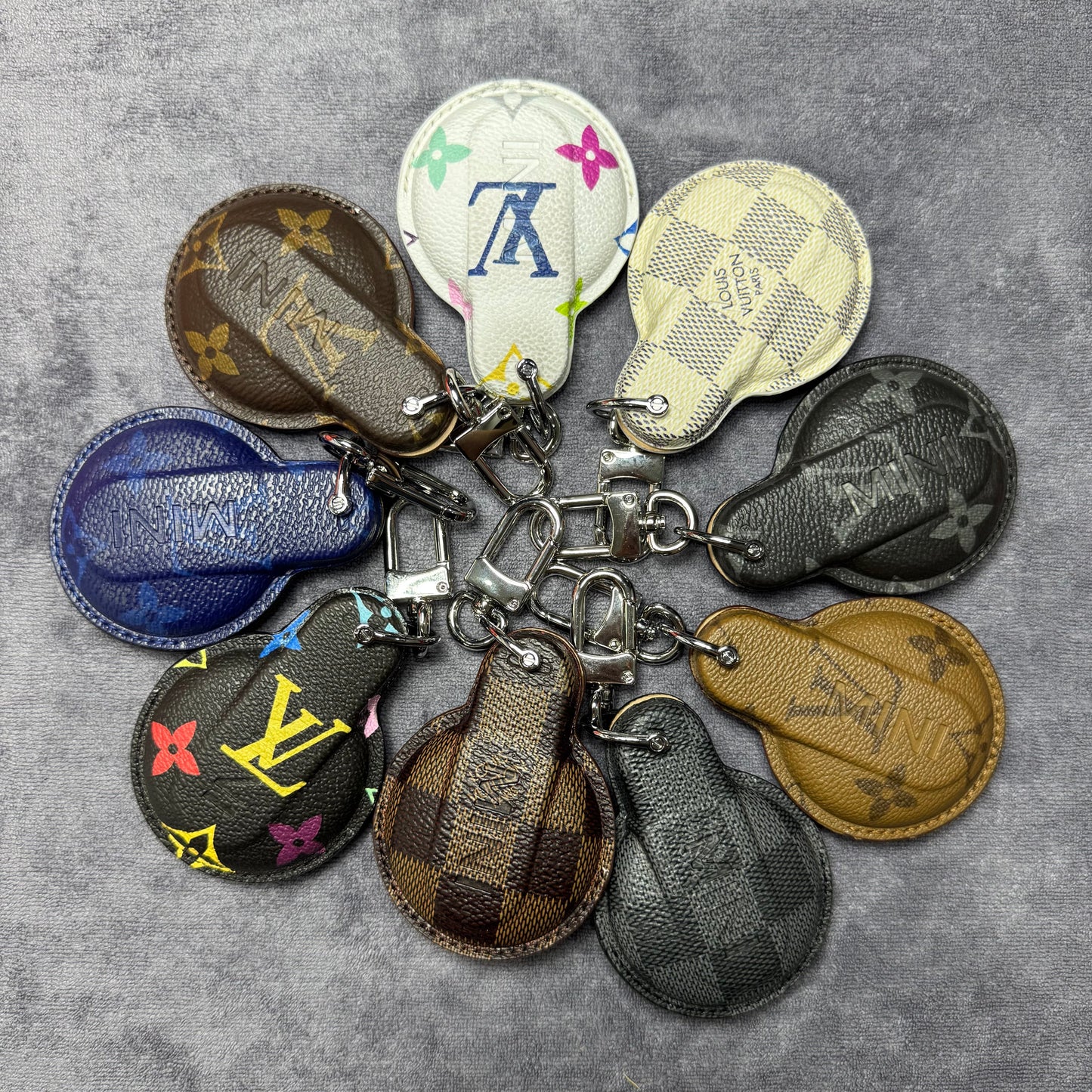 Premium LV Canvas Key Case for Mini Cooper – Handmade from Authentic Upcycled Louis Vuitton