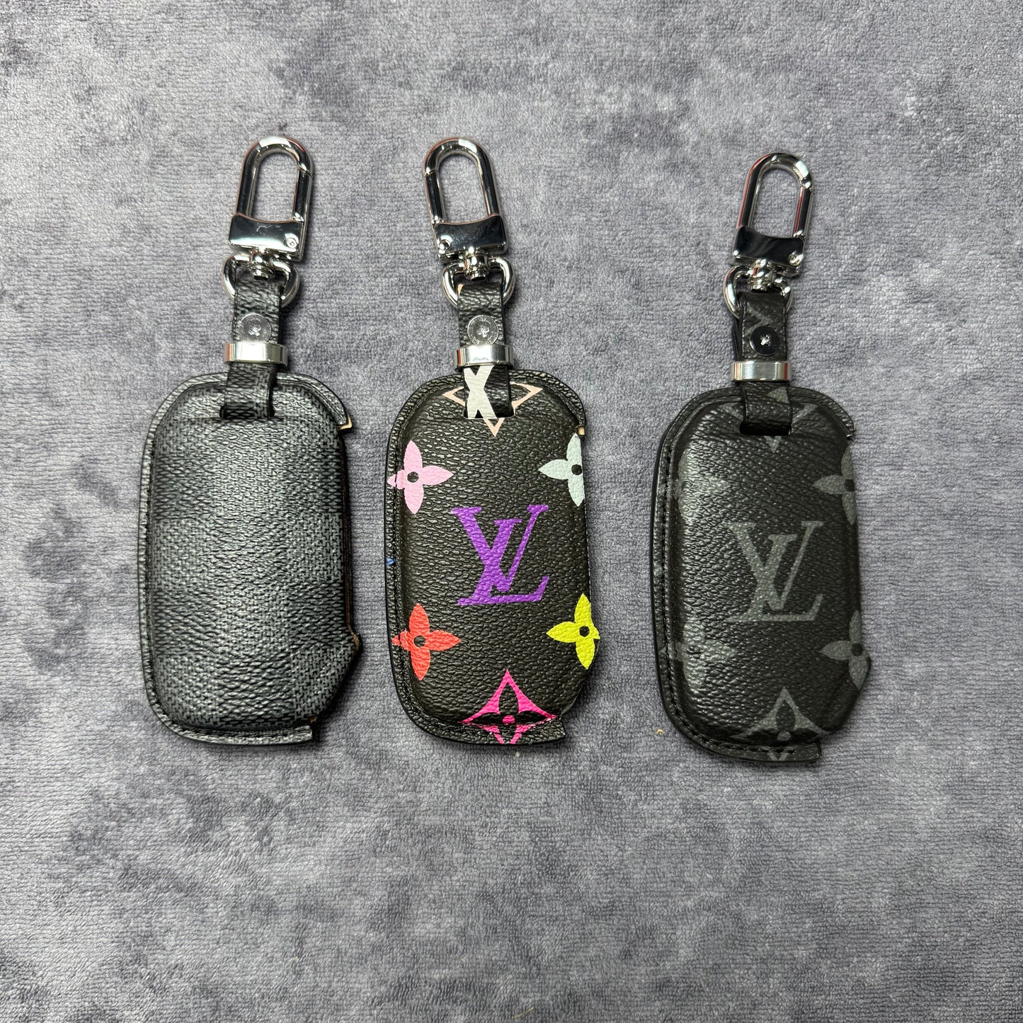 Premium LV Canvas Key Case for KIA 2 – Handmade from Authentic Upcycled Louis Vuitton