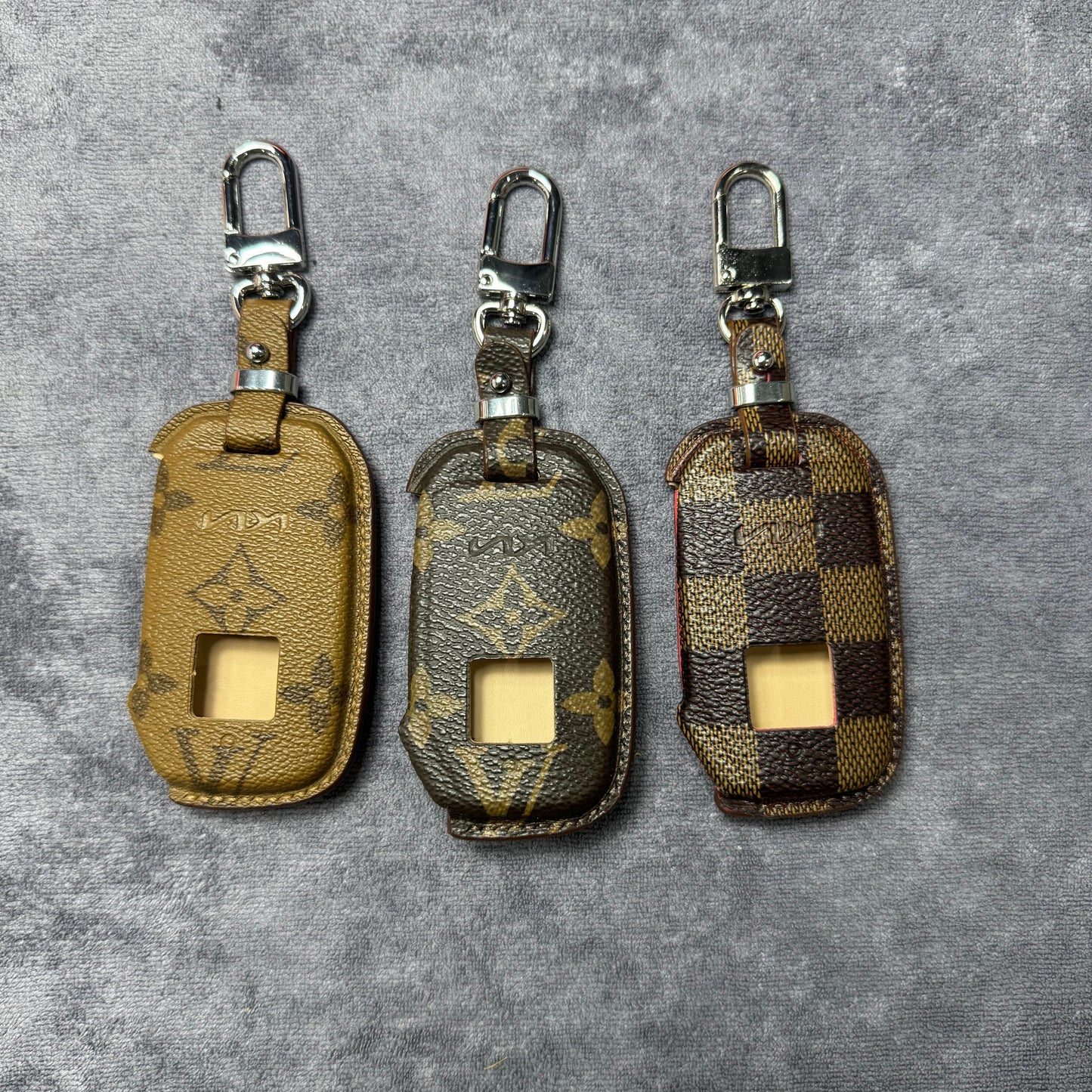 Premium LV Canvas Key Case for KIA 2 – Handmade from Authentic Upcycled Louis Vuitton