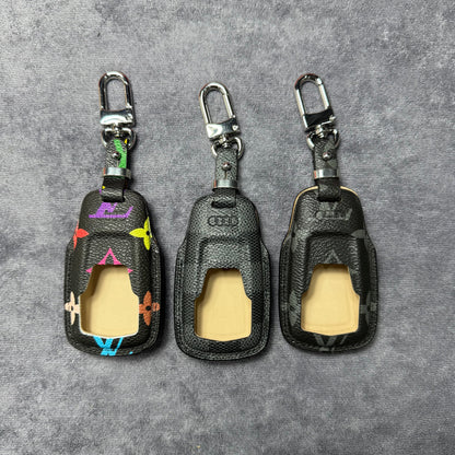 Premium LV Canvas Key Case for Audi 2 – Handmade from Authentic Upcycled Louis Vuitton