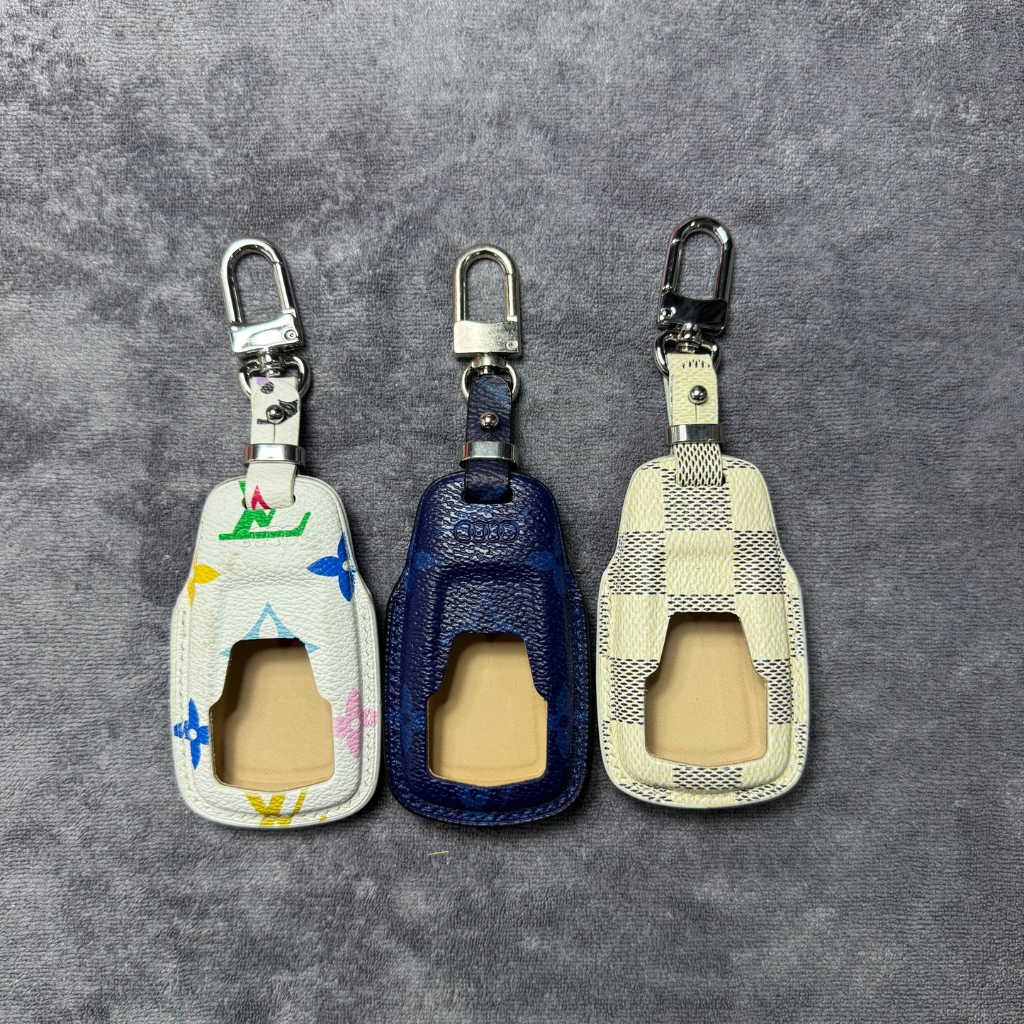 Premium LV Canvas Key Case for Audi 2 – Handmade from Authentic Upcycled Louis Vuitton