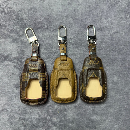 Premium LV Canvas Key Case for Audi 2 – Handmade from Authentic Upcycled Louis Vuitton