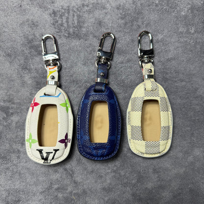 Premium LV Canvas Key Case for Hyundai 2 – Handmade from Authentic Upcycled