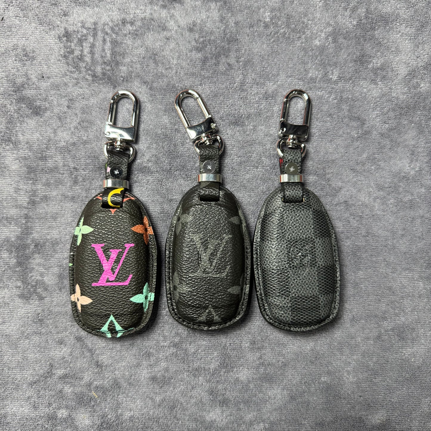 Premium LV Canvas Key Case for Hyundai 2 – Handmade from Authentic Upcycled