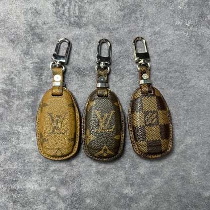 Premium LV Canvas Key Case for Hyundai 2 – Handmade from Authentic Upcycled