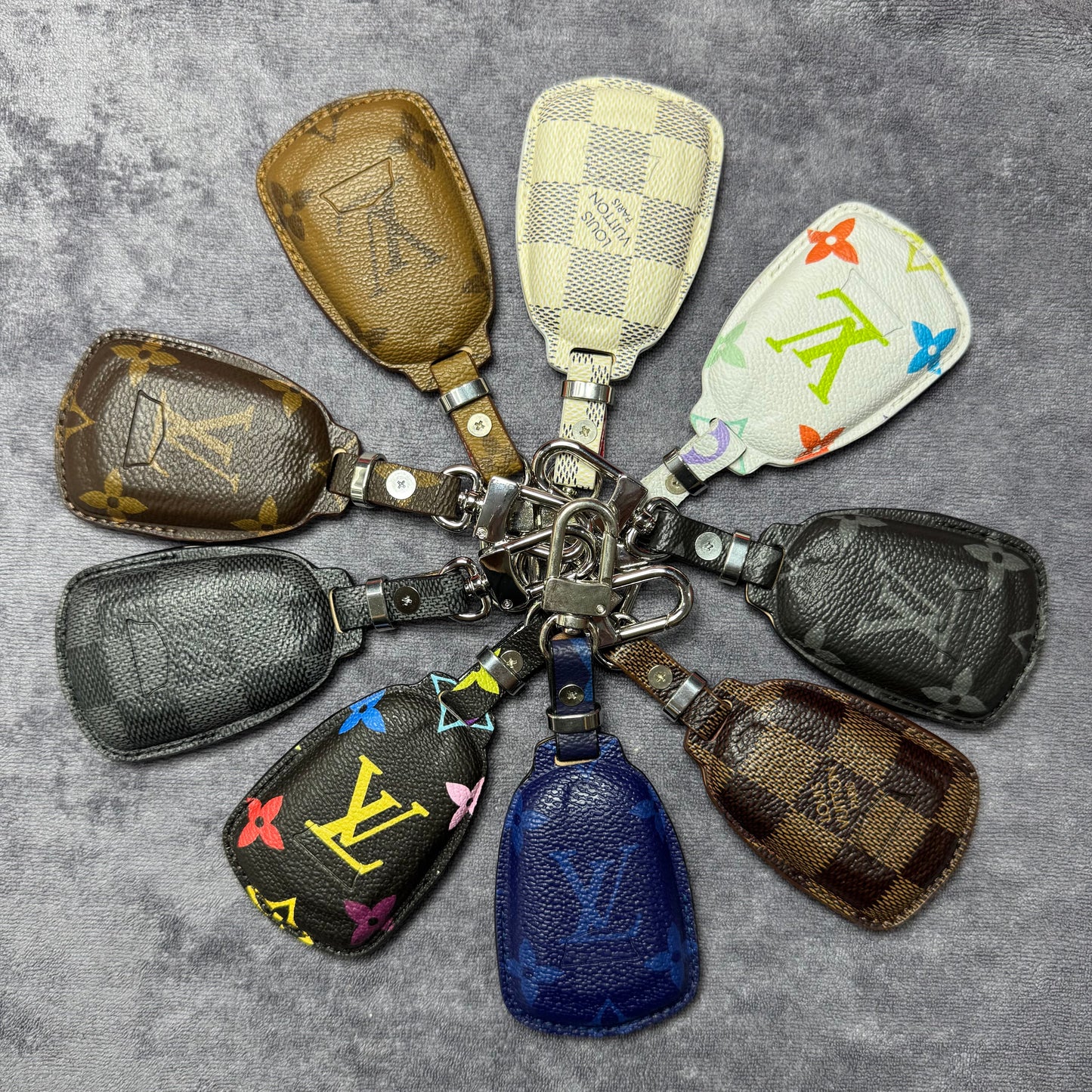 Premium LV Canvas Key Case for Cadillac 2 – Handmade from Authentic Upcycled Louis Vuitton