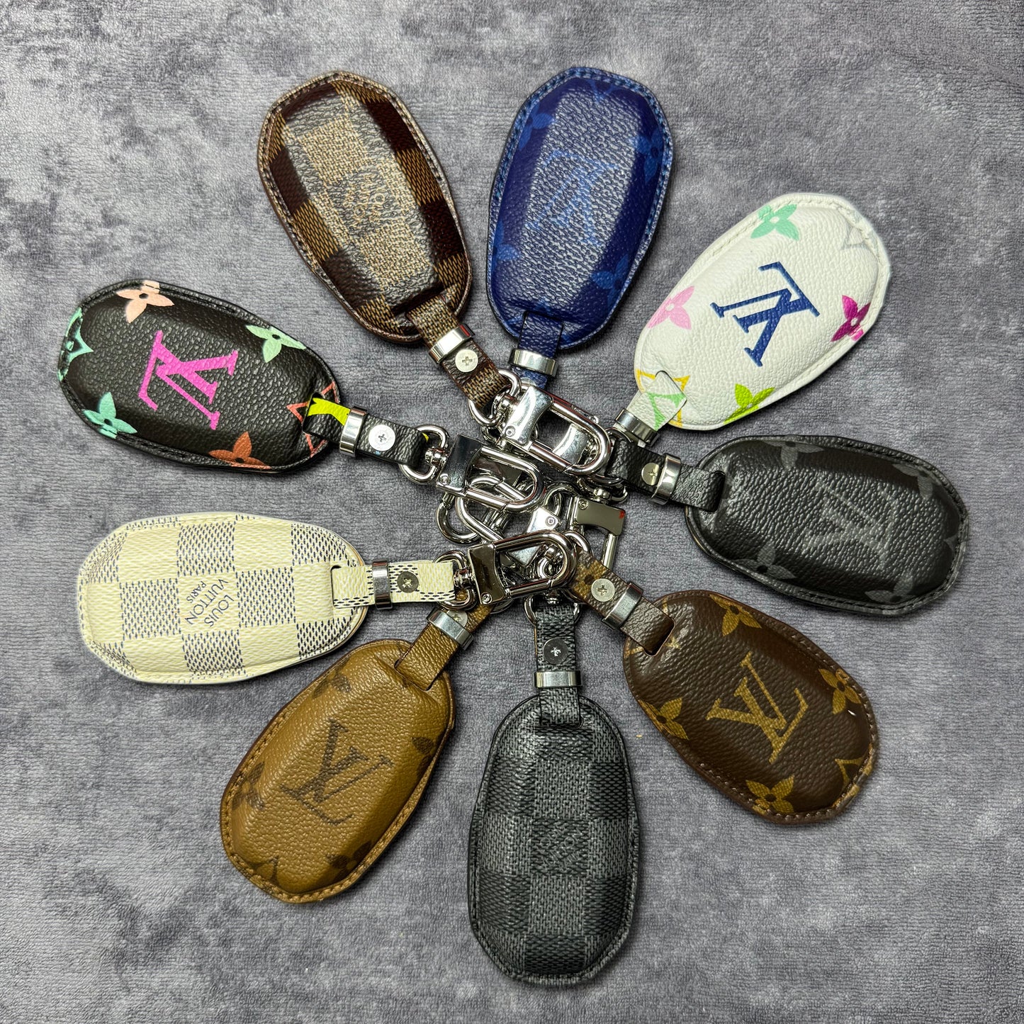 Premium LV Canvas Key Case for Infiniti – Handmade from Authentic Upcycled Louis Vuitton