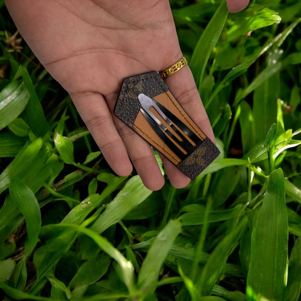 Recycled Louis Vuitton Hair Clip – Upcycled Luxury Accessory