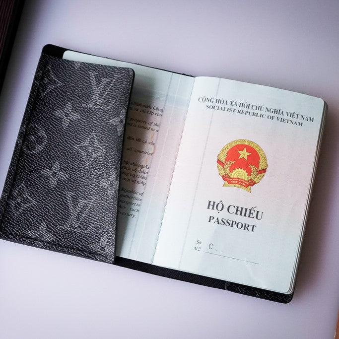 Recycled Louis Vuitton Passport Holder – Luxury Upcycled Travel Case