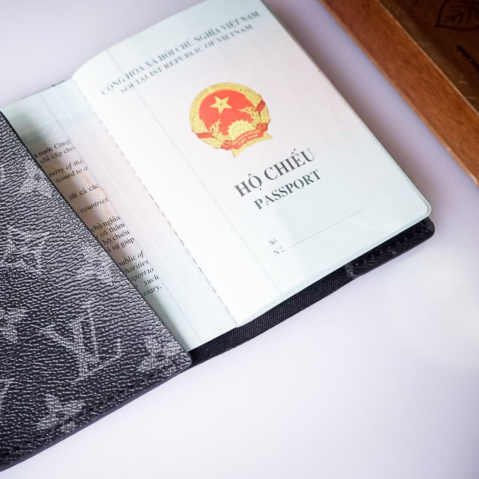 Recycled Louis Vuitton Passport Holder – Luxury Upcycled Travel Case