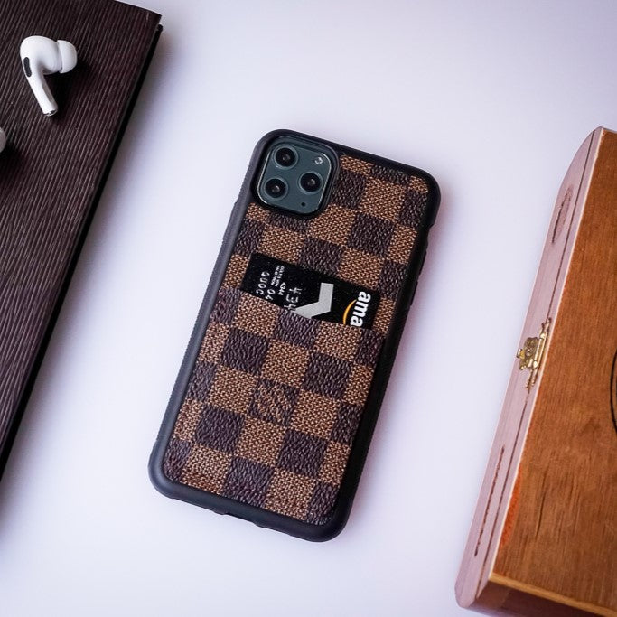 Authentic LV Canvas iPhone Wallet Case (Upcycled - 11)