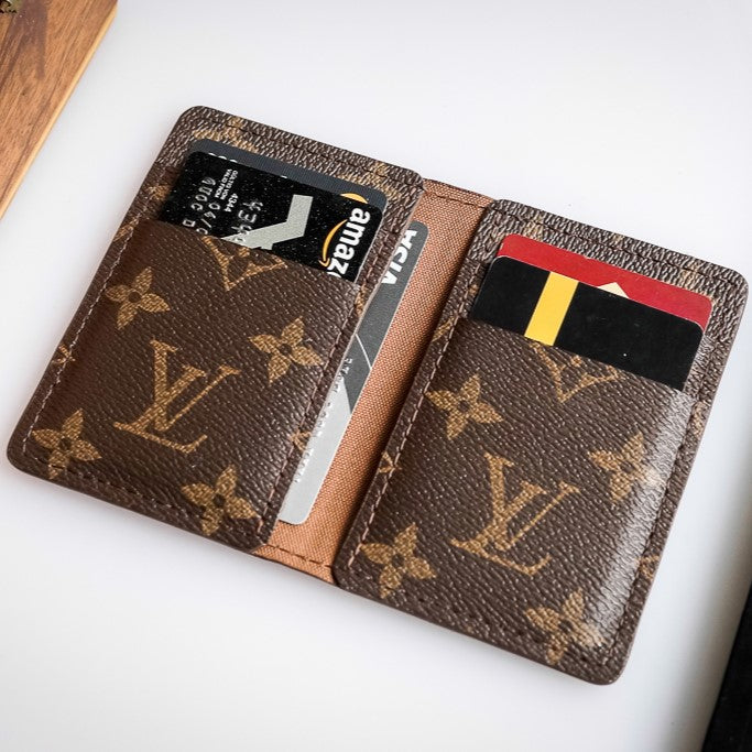 Recycled Louis Vuitton Wallet – Upcycled Luxury Card Holder 1