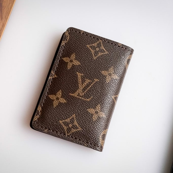 Recycled Louis Vuitton Wallet – Upcycled Luxury Card Holder 1