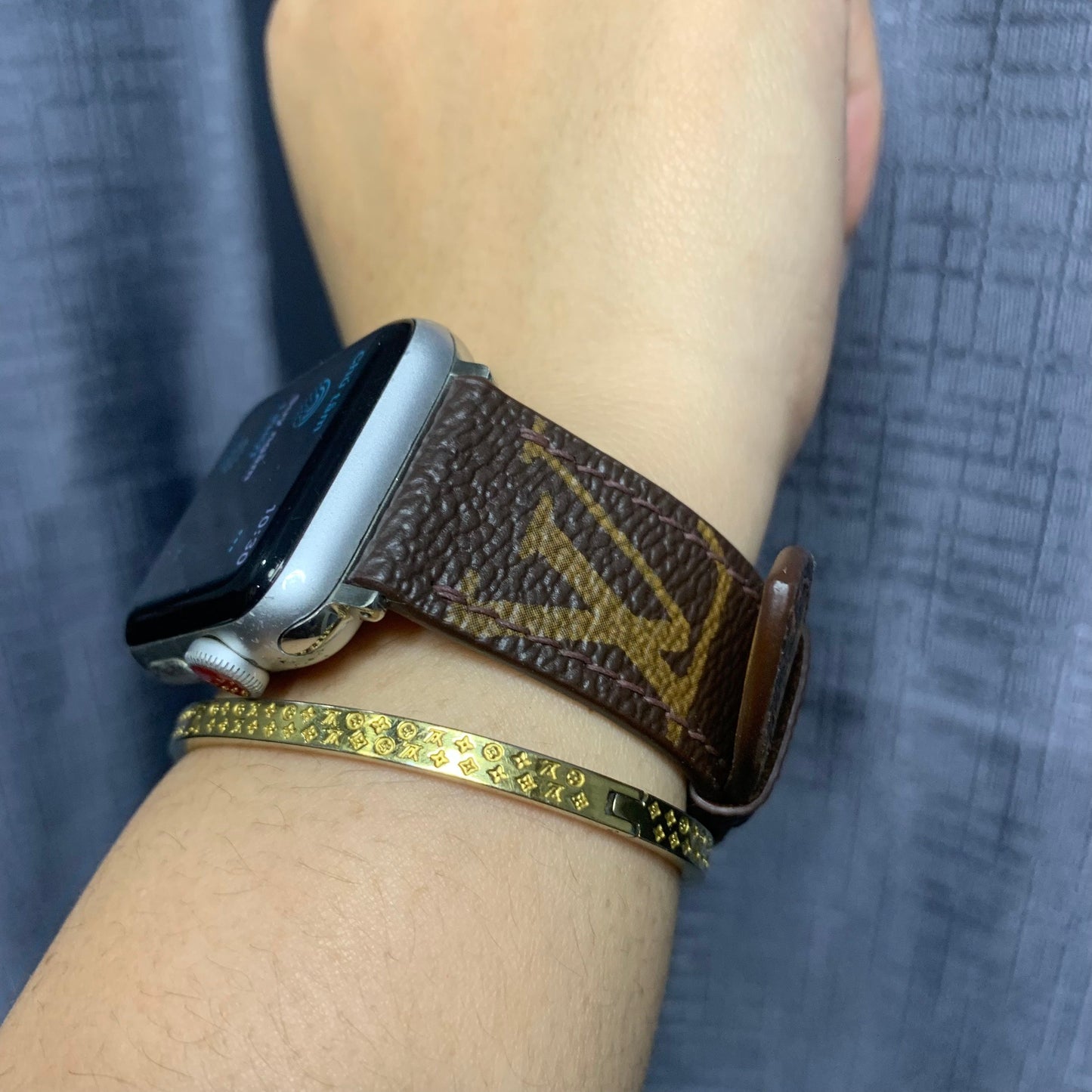 Recycled LV Apple watch band AW-LV12