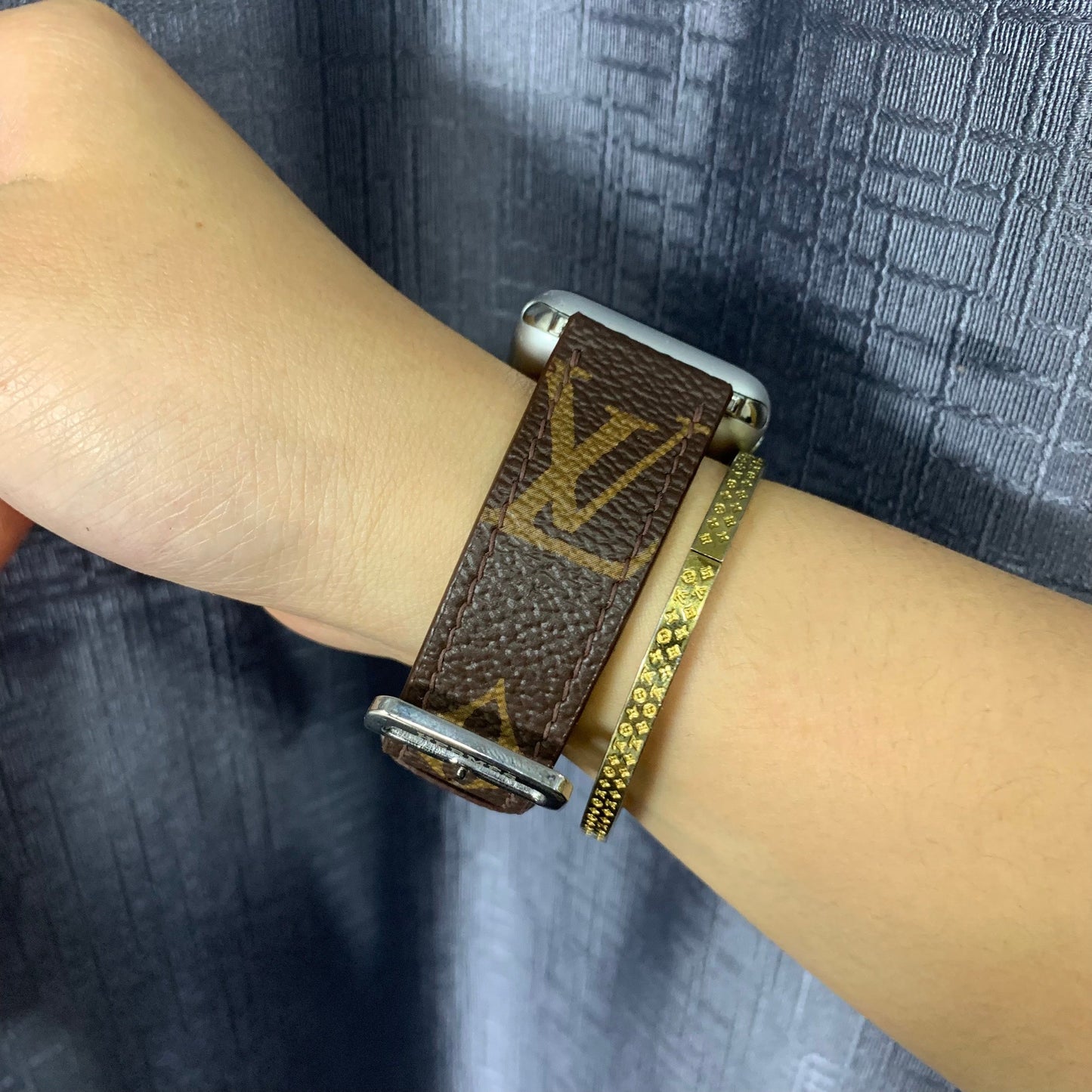 Recycled LV Apple watch band AW-LV12
