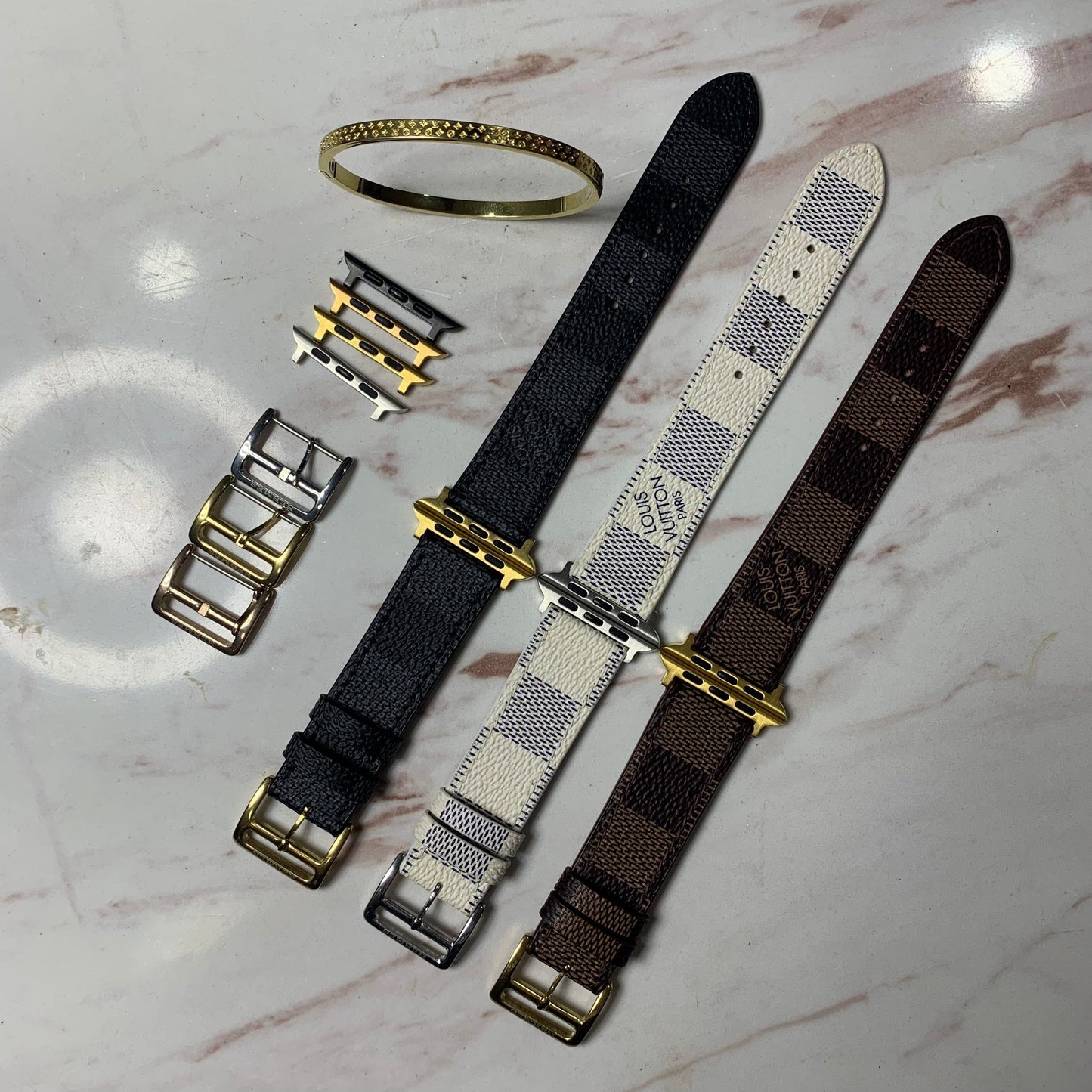 Recycled Louis Vuitton Apple watch band AW-LV12